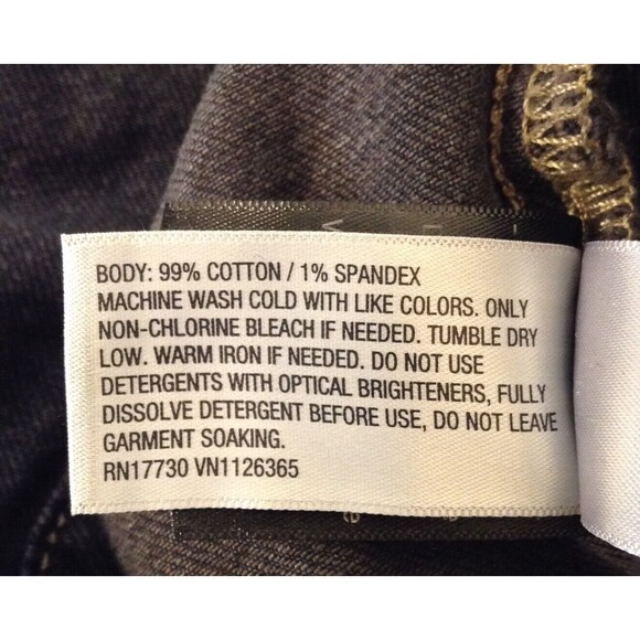 Vtg Y2K Denim Jean Maxi Dress Wn 12 Black Long Sleeve Stretch Western Grunge 90s - Picture 9 of 9